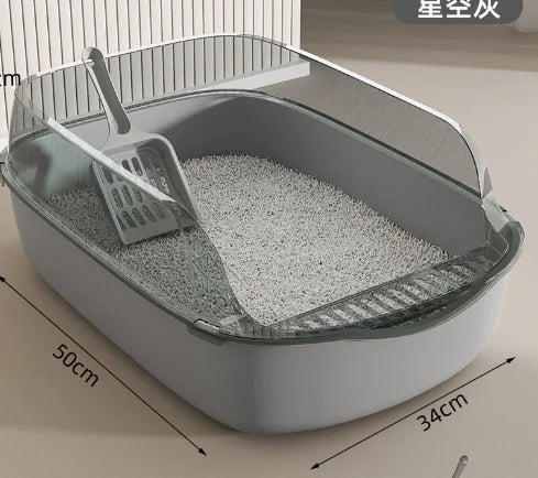 Gentle Paws™ Jumbo High-Walled Cat Litter Box (One Set)