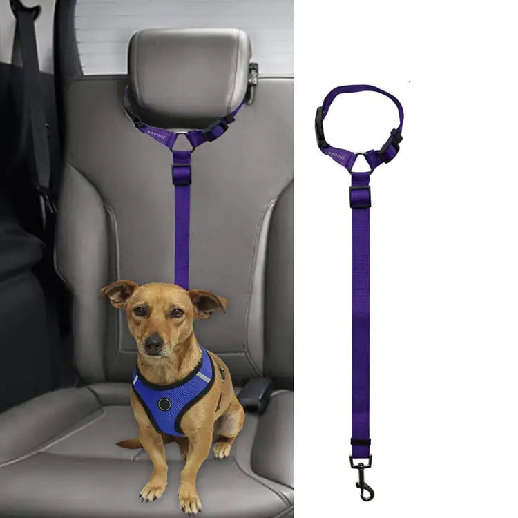 Car Backseat Pet Leash for Safety and Stability