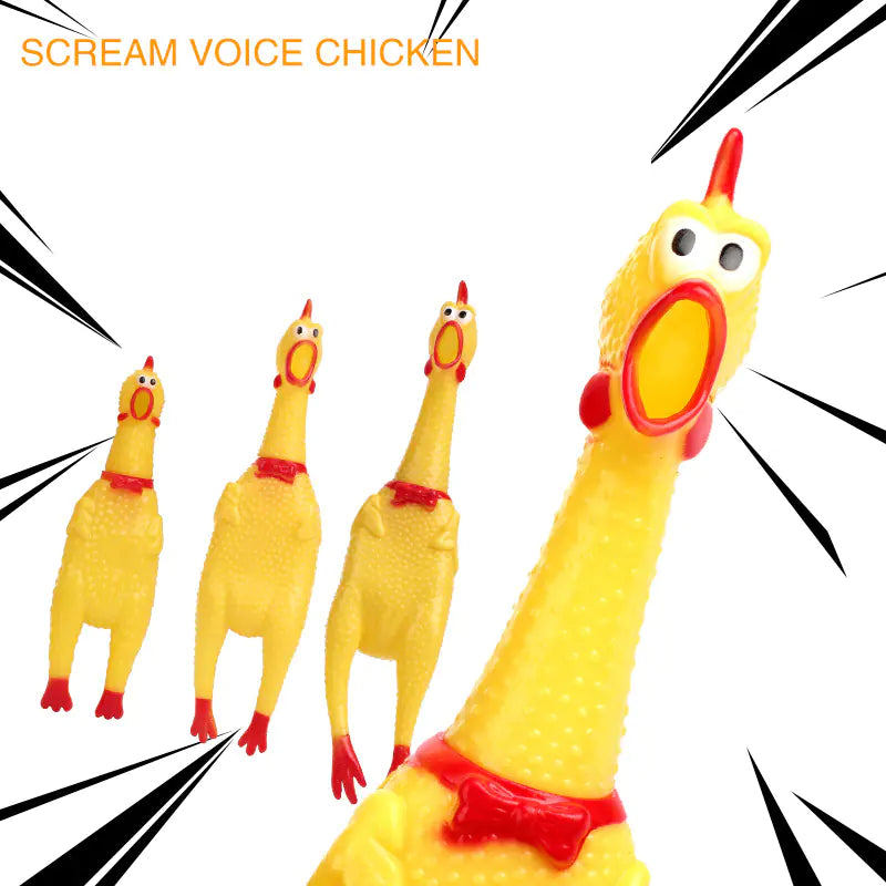 Creative Vocal Chicken Dog Toy for Teeth Grinding