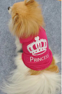 Pet Clothing for Small Dogs - Summer Vest with Crown