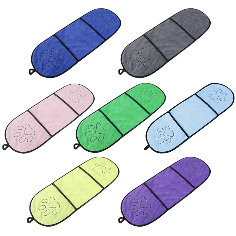 Ultra-Absorbent Microfiber Pet Bath Towel for Dogs and Cats