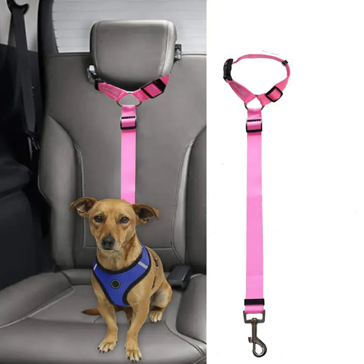 Car Backseat Pet Leash for Safety and Stability