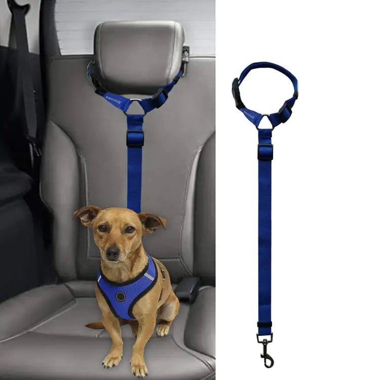 Car Backseat Pet Leash for Safety and Stability