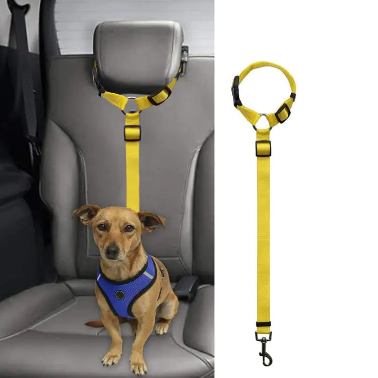 Car Backseat Pet Leash for Safety and Stability
