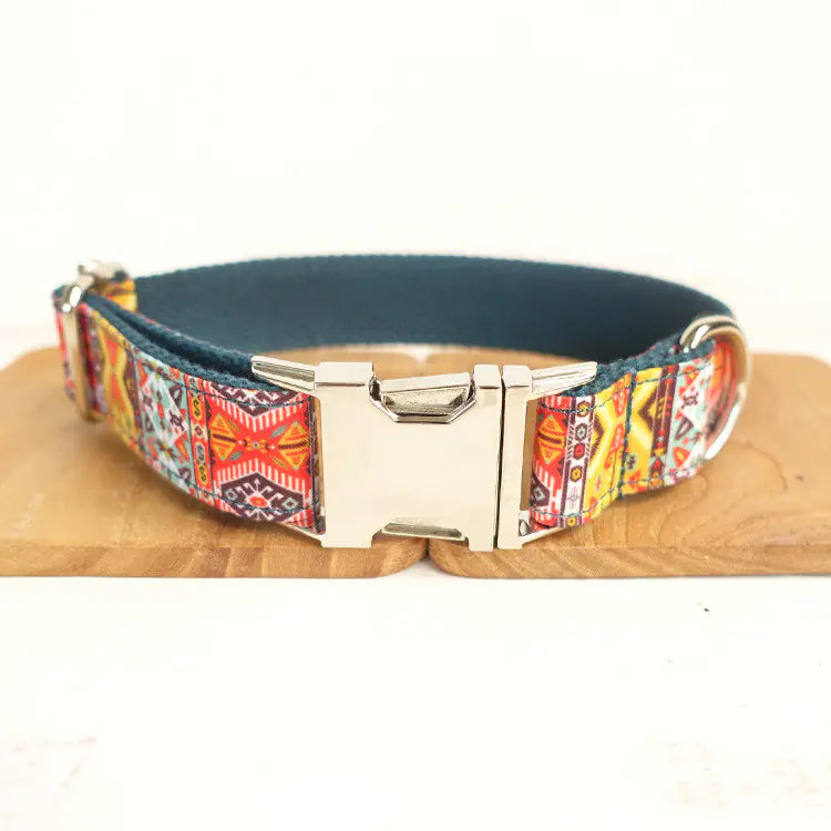 New Metal Buckle Dog Collar - Ethnic Style Pet Accessory