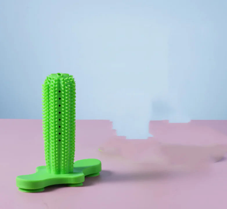 Molar Stick Dog Toy with Leak Feeder Design