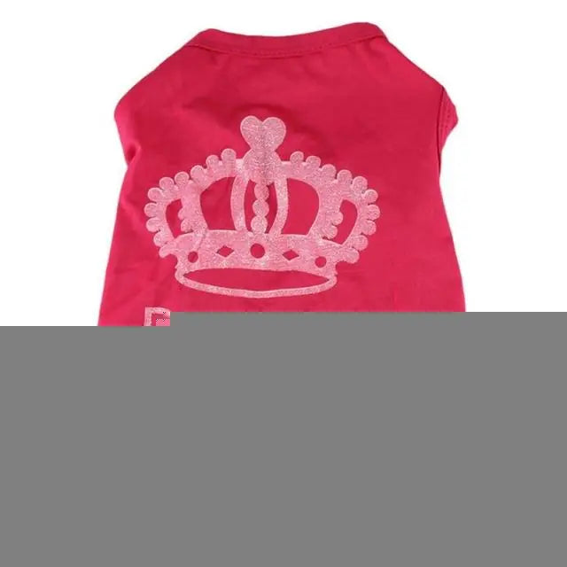 Pet Clothing for Small Dogs - Summer Vest with Crown
